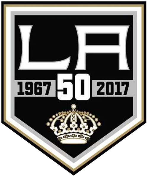 Los Angeles Kings 2017 Anniversary Logo iron on transfers for fabric